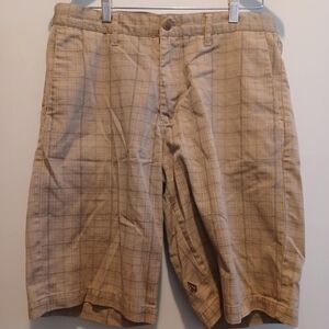 VOLCOM Corpo Brown Plaid Vahn Shorts 32‎ Corpo Class Collection Outdoor Skate